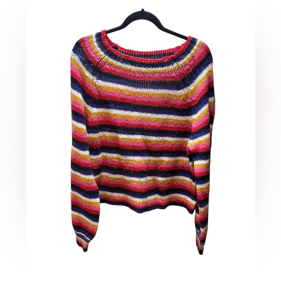 Almost Famous Multicolor Striped Sweater - Picture 3 of 8